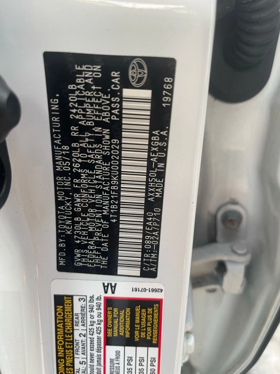 Toyota Avalon, 2018, 2.5